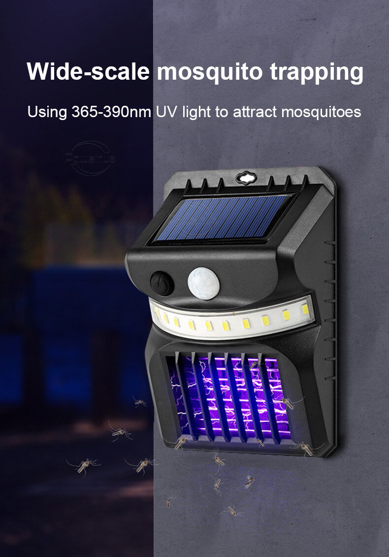 Solar Intelligent Sensor Outdoor Garden Wall Sconce Lamp