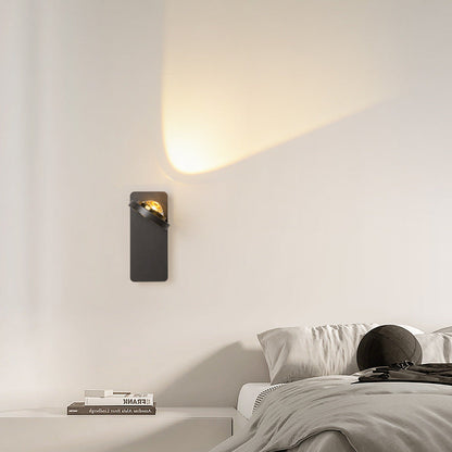 Round Iron Aluminum Rotatable LED Wall Sconce Lamp