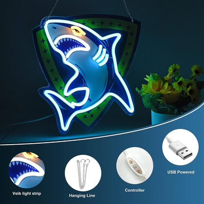 Contemporary Creative Shark Acrylic LED Wall Sconce Lamp