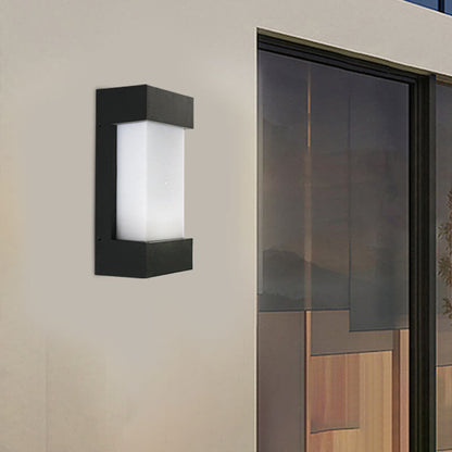 Square Acrylic Outdoor Waterproof LED Wall Sconce Lamp
