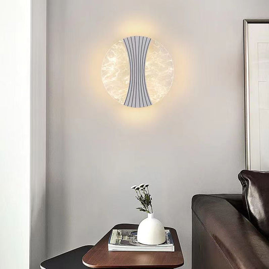 Round Diamond Hardware Acrylic LED Wall Sconce Lamp