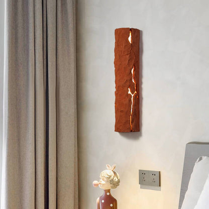 Resin Imitation Rock Stump Shade LED Wall Sconce Lamp