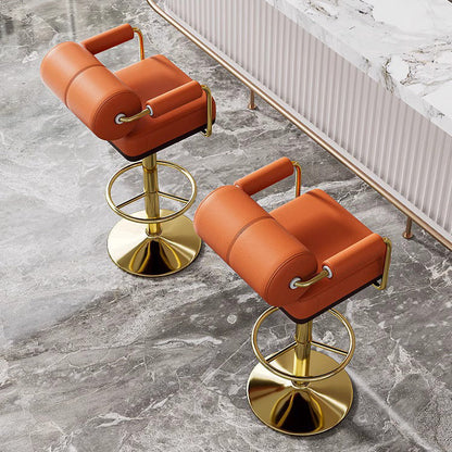 Contemporary Leather Bar Stool