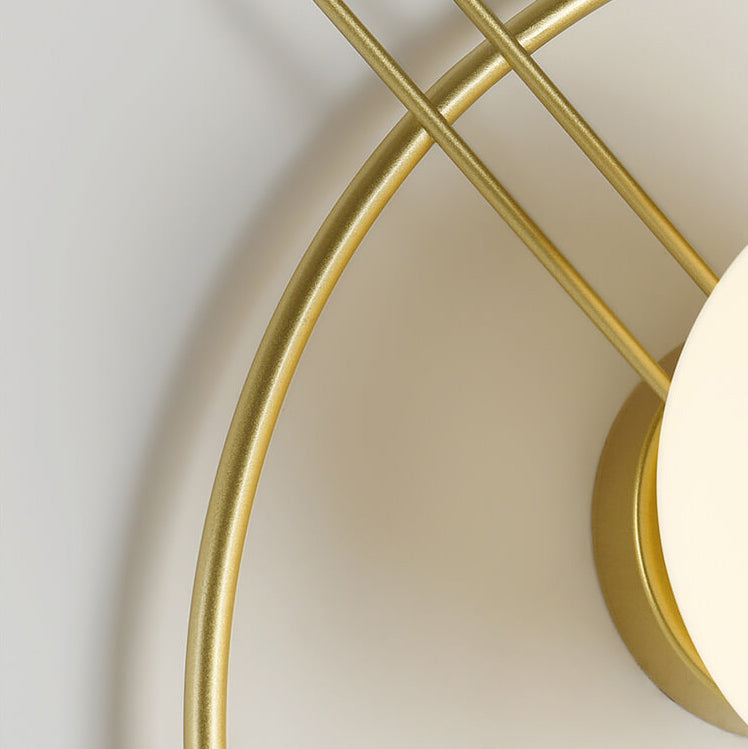 Nordic Circle Ring Glass Ball 1-Light Wall Sconce Lamp