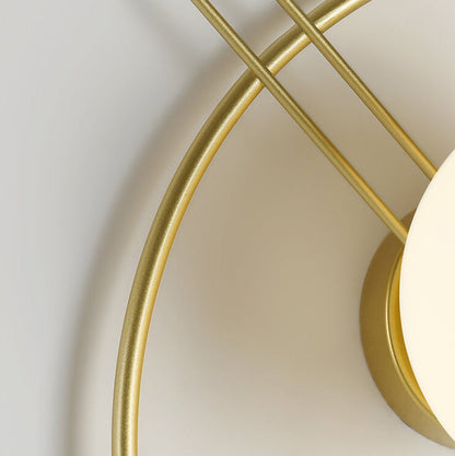 Nordic Circle Ring Glass Ball 1-Light Wall Sconce Lamp