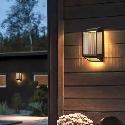 Solar Stainless Steel Acrylic LED Outdoor Wall Sconce Lamp