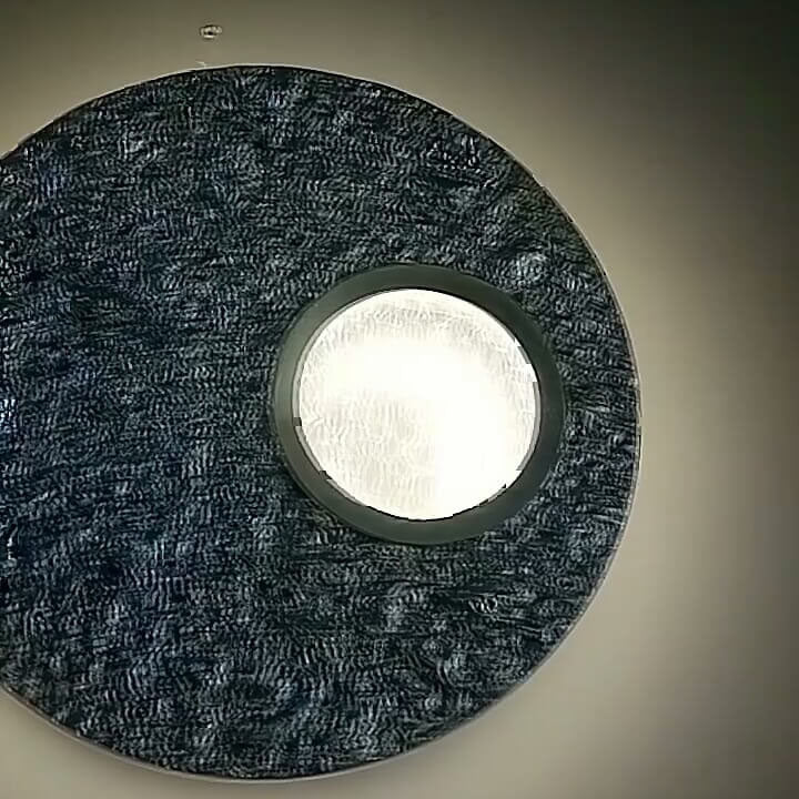 Nordic Round Resin Gold Foil Hardware LED Wall Sconce Lamp