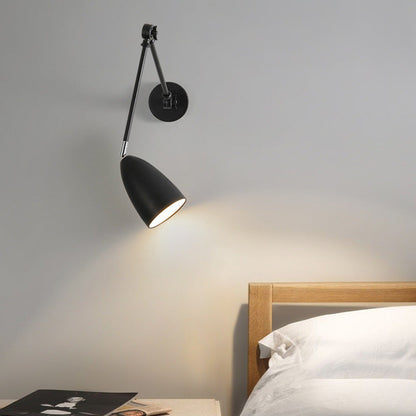 Simplicity Rocker Arm Long Rod 1-Light Wall Sconce Lamp