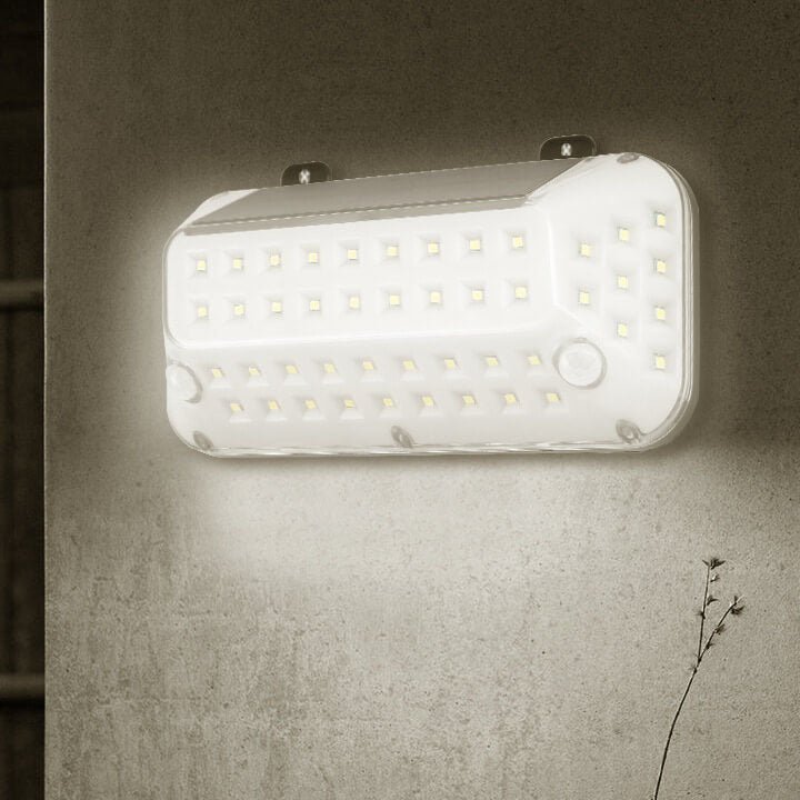 Solar Emitting Body Sensor LED Outdoor Wall Sconce Lamp