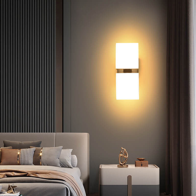 Minimalist Round Zinc Alloy Rotatable LED Wall Sconce Lamp