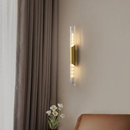 Modern Minimalist Cooper Glass 1-Light Wall Sconce Lamp