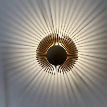Aluminum Round Sun Flower Design LED Wall Sconce Lamp