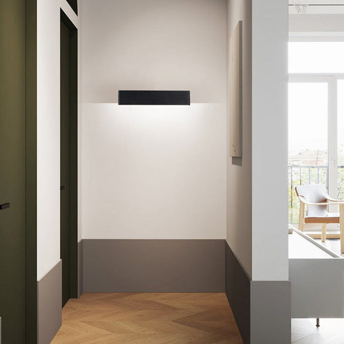 Rectangular Aluminum Acrylic Rotatable LED Wall Sconce Lamp