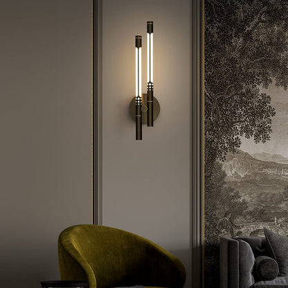 Light Luxury Cylindrical All-copper LED Wall Sconce Lamp
