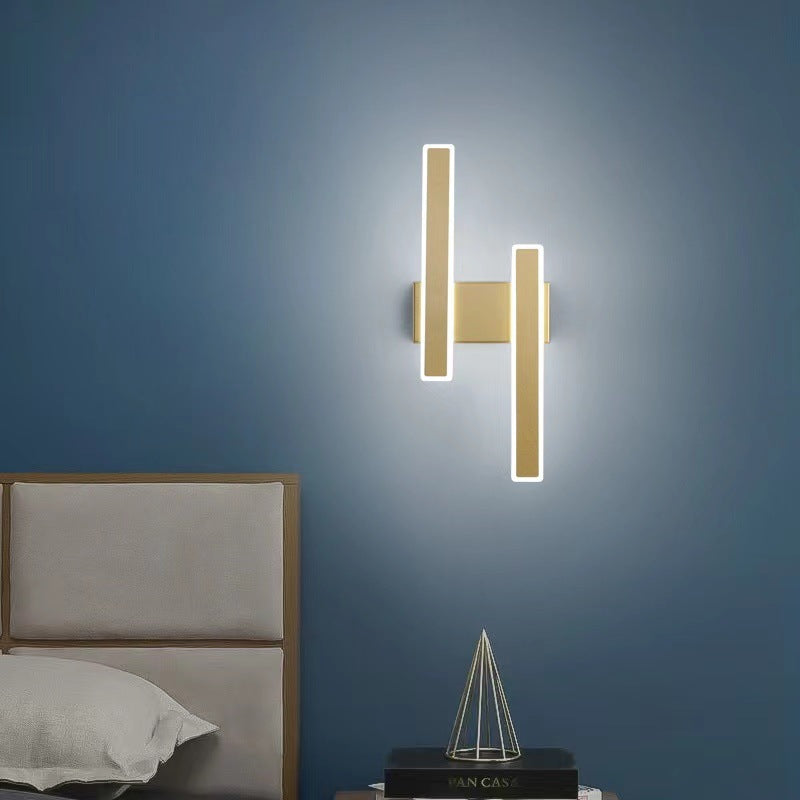 Geometric Strip Acrylic Hardware LED Wall Sconce Lamp