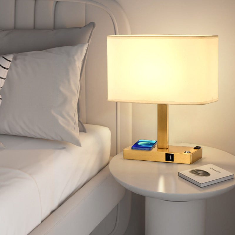 Modern Rectangular Iron Table Lamp