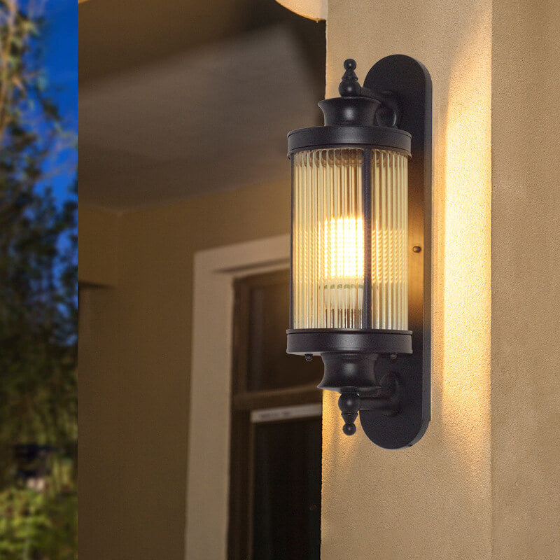 Chinese Iron Outdoor Waterproof 1-Light Wall Sconce Lamp