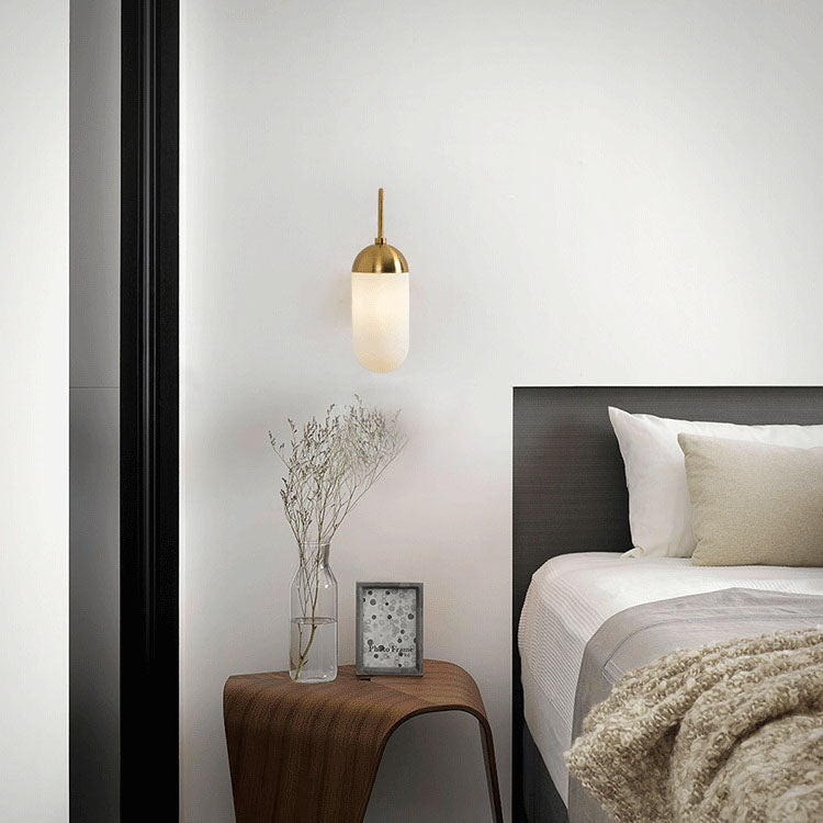 Iron Column 1-Light Swing Arm Long Pole Wall Sconce Lamp