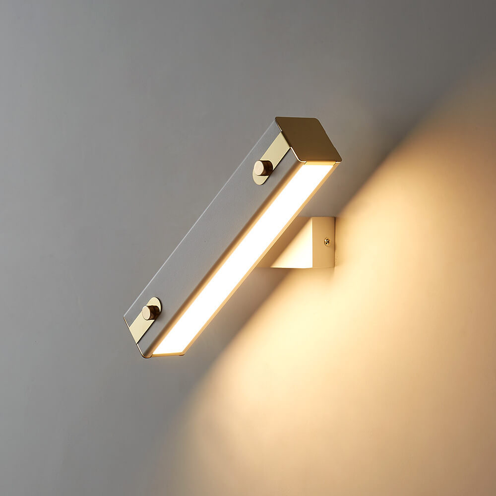 Light Wrought Iron Acrylic Rotatable LED Wall Sconce Lamp