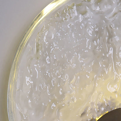 Full Water Ripple Circle Crystal LED Wall Sconce Lamp