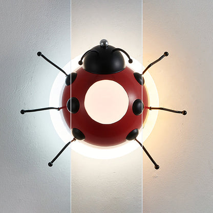 Creative Cartoon Beetle Acrylic LED Kids Wall Sconce Lamp