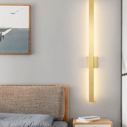 Minimalist Long Strip Iron Acrylic LED Wall Sconce Lamp