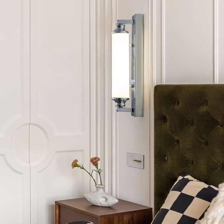 Minimalist Electroplated Iron Cylinder LED Wall Sconce Lamp