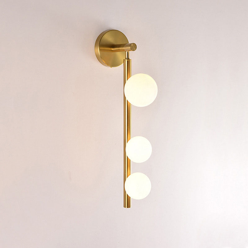 Simplicity Iron Glass Ball 3/5/7-Light Wall Sconce Lamp