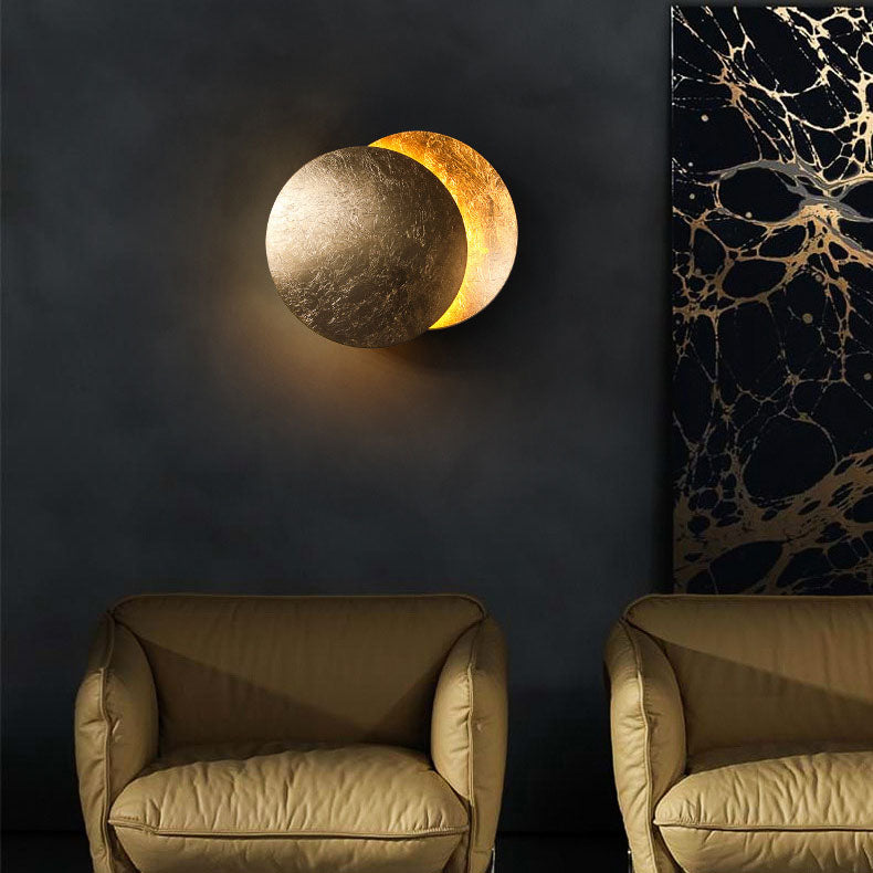 Modern Simplicity Alloy Round LED Wall Sconce Lamp