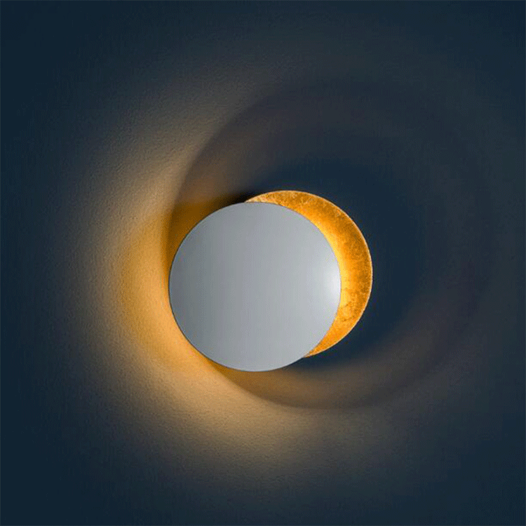 Modern Simplicity Alloy Round LED Wall Sconce Lamp