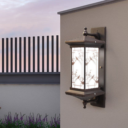 Chinese Aluminum Glass Solar LED Wall Sconce Lamp