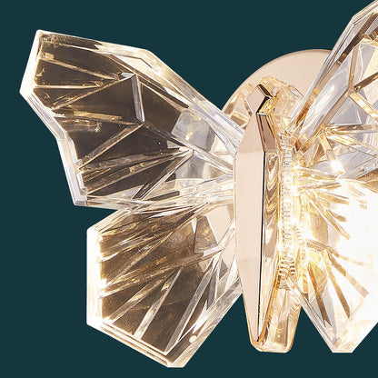 Butterfly Hardware Aluminum Acrylic LED Wall Sconce Lamp