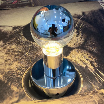 Electroplated Iron Spherical Glass 1-Light Wall Sconce Lamp