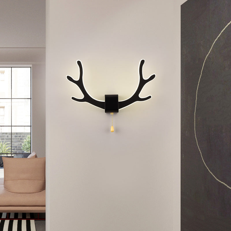 Creative Antler Iron Acrylic LED Wall Sconce Lamp