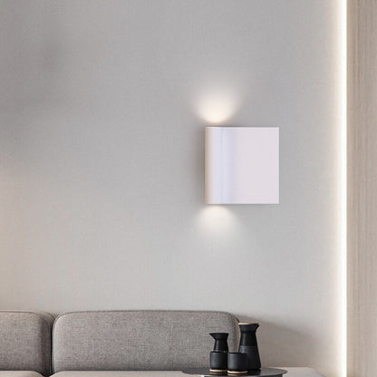 Square Up and Down Illuminated LED Wall Sconce Lamp