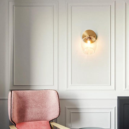 Nordic Creative Glass Magic Bean 1-Light Wall Sconce Lamp