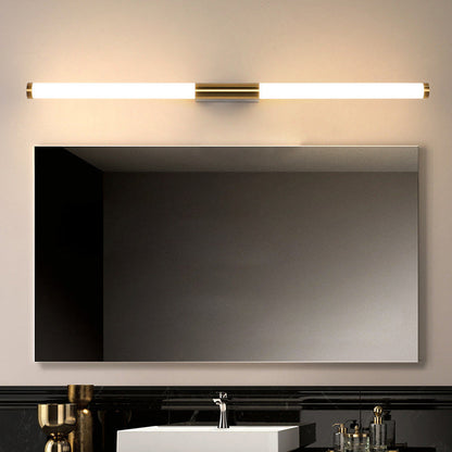 Long Cylinder Rectangle Base Iron PC LED Wall Sconce Lamp
