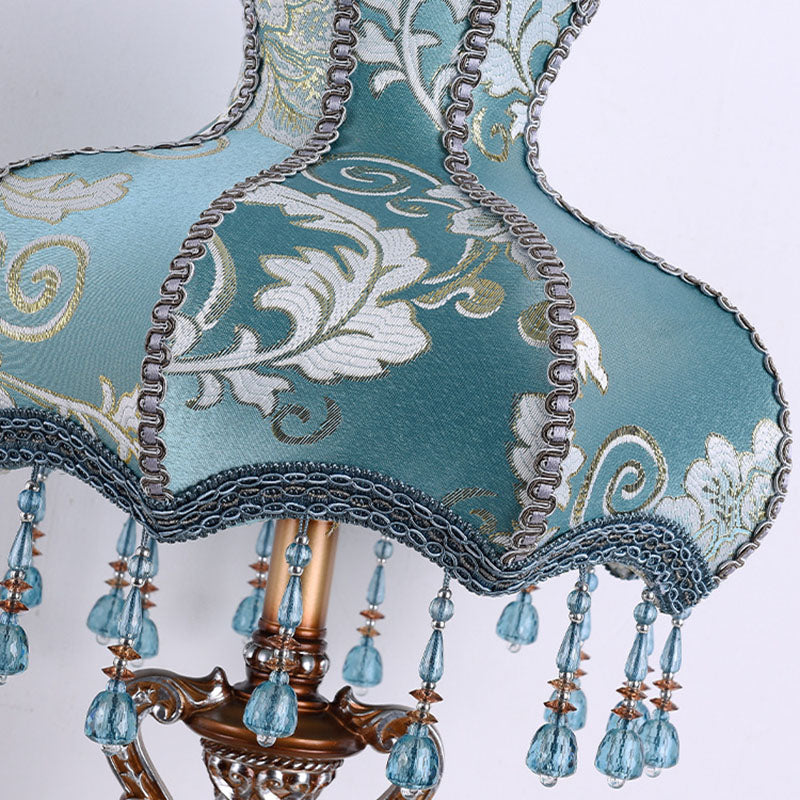 Traditional Fabric Resin Table Lamp
