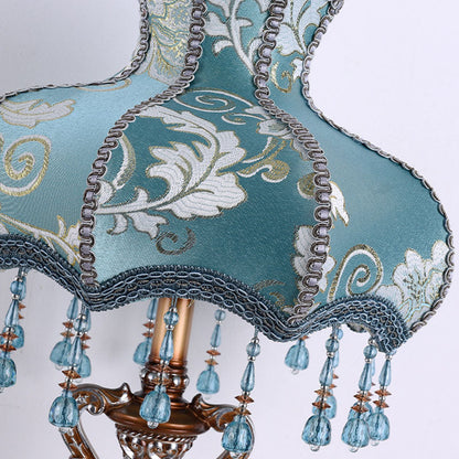 Traditional Fabric Resin Table Lamp