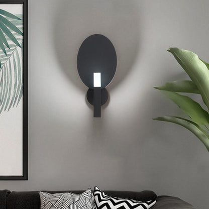 Light Color Oval Hardware Acrylic LED Wall Sconce Lamp