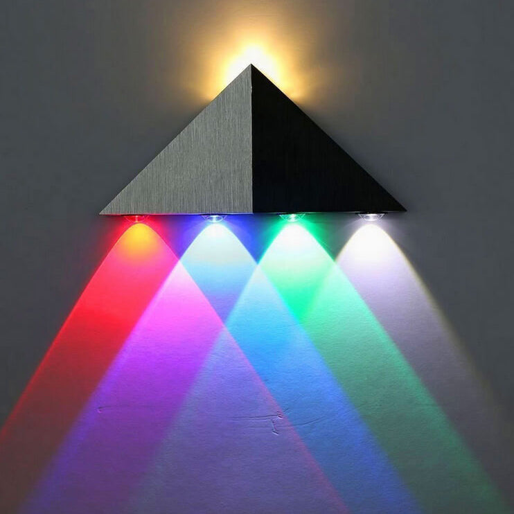 Aluminum Triangle Pyramid Design LED Wall Sconce Lamp