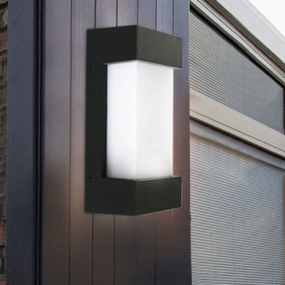 Square Acrylic Outdoor Waterproof LED Wall Sconce Lamp
