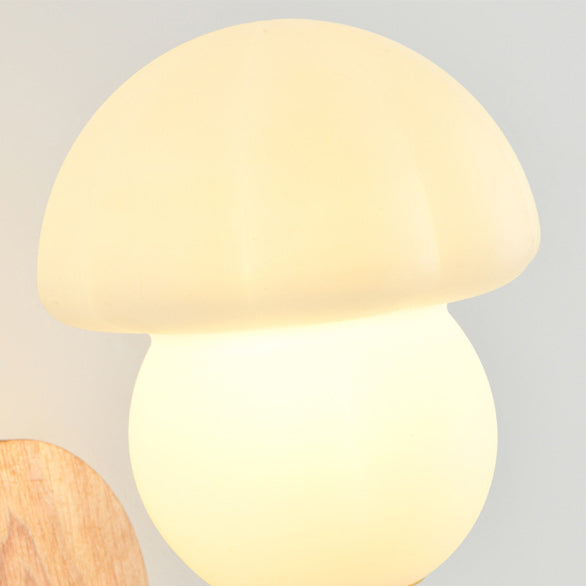 Scandinavian Shade Wooden Frame 1-Light Wall Sconce Lamp