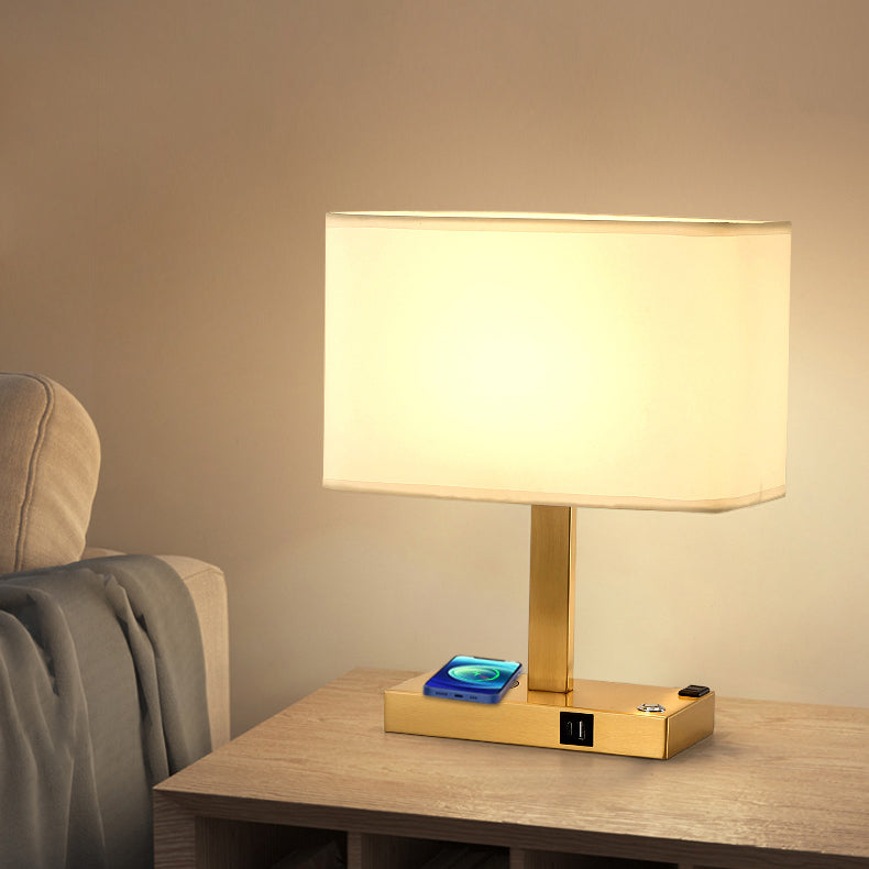 Modern Rectangular Iron Table Lamp