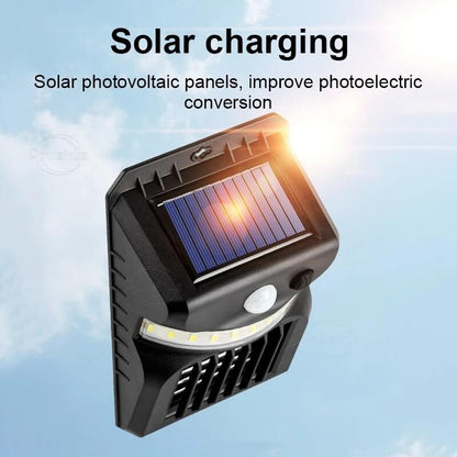 Solar Intelligent Sensor Outdoor Garden Wall Sconce Lamp