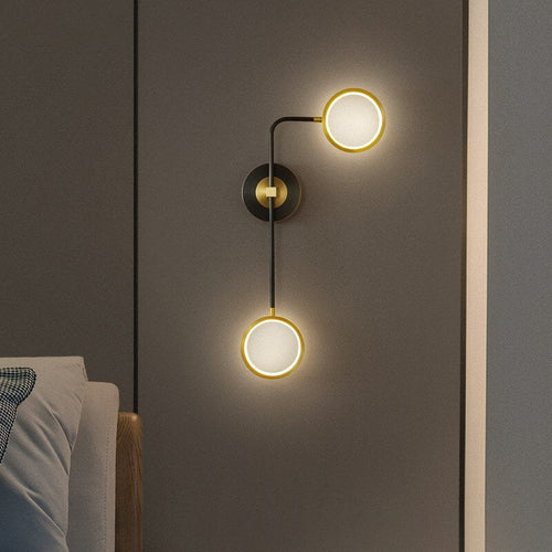 All Rod Ring Combination Graphic LED Wall Sconce Lamp