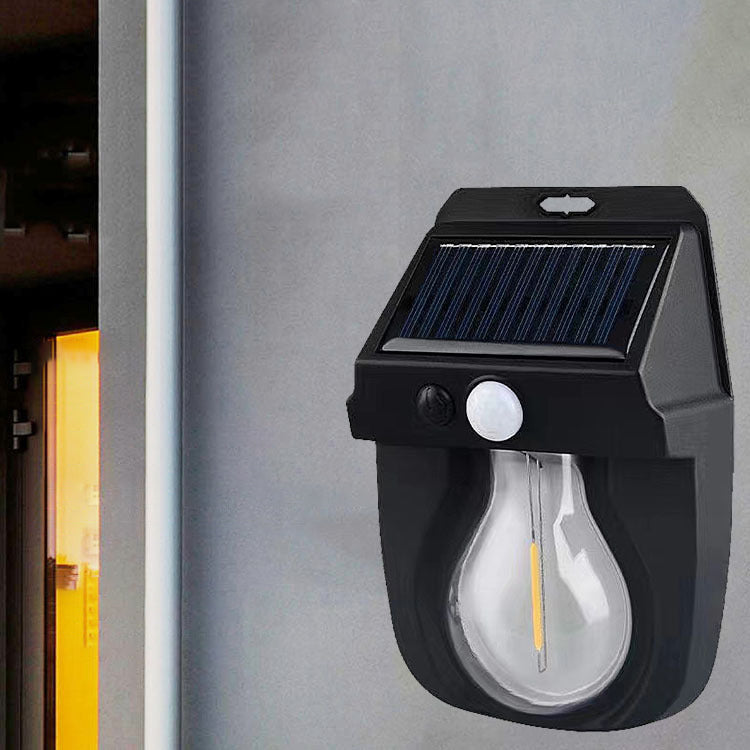 Solar Waterproof Human Sensor LED Wall Sconce Lamp