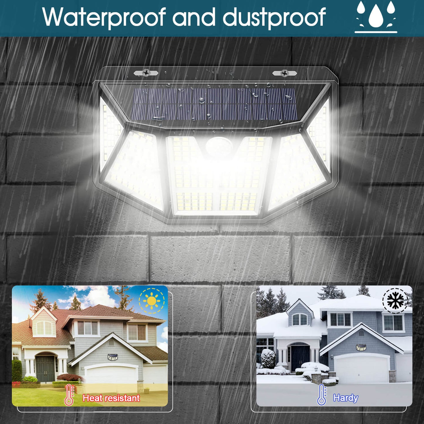Solar Trapezoid Outdoor Waterproof Wall Sconce Lamp