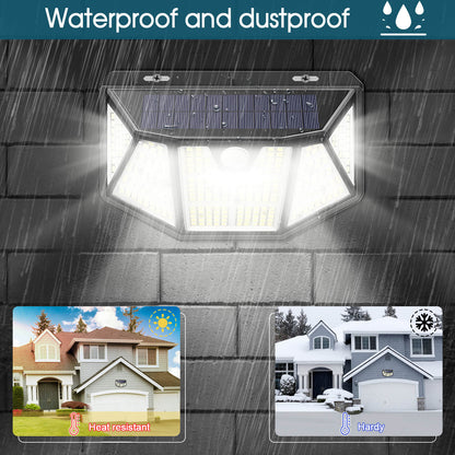 Solar Trapezoid Outdoor Waterproof Wall Sconce Lamp