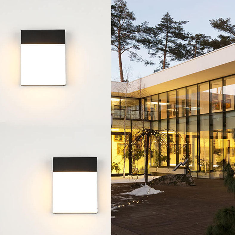 Outdoor Frosted Aluminum Waterproof LED Wall Sconce Lamp